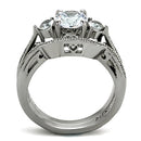 Vintage Engagement Rings TK1W002 Stainless Steel Ring with AAA Grade CZ