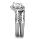 Vintage Engagement Rings TK1W163 Stainless Steel Ring with AAA Grade CZ