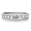 Vintage Engagement Rings TK200 Stainless Steel Ring with AAA Grade CZ