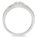 Vintage Engagement Rings TK200 Stainless Steel Ring with AAA Grade CZ