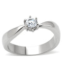 Vintage Engagement Rings TK201 Stainless Steel Ring with AAA Grade CZ