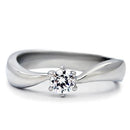 Vintage Engagement Rings TK201 Stainless Steel Ring with AAA Grade CZ