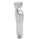 Vintage Engagement Rings TK201 Stainless Steel Ring with AAA Grade CZ