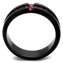 Vintage Engagement Rings TK2017 - Stainless Steel Ring with Crystal