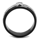 Vintage Engagement Rings TK2019 Two-Tone Black - Stainless Steel Ring