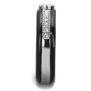 Vintage Engagement Rings TK2019 Two-Tone Black - Stainless Steel Ring