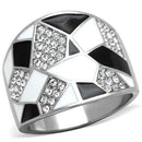 Vintage Engagement Rings TK2024 Stainless Steel Ring with Crystal