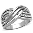 Vintage Engagement Rings TK2025 Stainless Steel Ring with Crystal