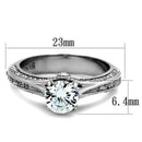 Vintage Engagement Rings TK2026 Stainless Steel Ring with AAA Grade CZ