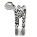 Vintage Engagement Rings TK2038 Stainless Steel Ring with Top Grade Crystal