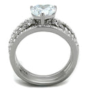 Vintage Engagement Rings TK2041 Stainless Steel Ring with AAA Grade CZ