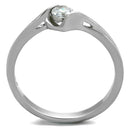 Vintage Engagement Rings TK2042 Stainless Steel Ring with AAA Grade CZ