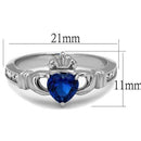 Vintage Engagement Rings TK2093 Stainless Steel Ring in London Blue