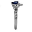 Vintage Engagement Rings TK2093 Stainless Steel Ring in London Blue