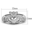 Silver Jewelry Rings Vintage Engagement Rings TK2094 Stainless Steel Ring with Crystal Alamode Fashion Jewelry Outlet