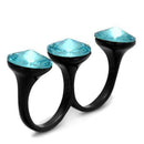 Vintage Engagement Rings TK2103 - Stainless Steel Ring with Crystal