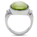Vintage Engagement Rings TK211 Stainless Steel Ring with Precious Stone