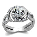 Vintage Engagement Rings TK2111 Stainless Steel Ring with Crystal