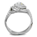 Vintage Engagement Rings TK2111 Stainless Steel Ring with Crystal