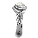 Vintage Engagement Rings TK2111 Stainless Steel Ring with Crystal