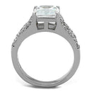Vintage Engagement Rings TK2112 Stainless Steel Ring with AAA Grade CZ
