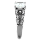 Silver Jewelry Rings Vintage Engagement Rings TK2112 Stainless Steel Ring with AAA Grade CZ Alamode Fashion Jewelry Outlet