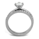 Vintage Engagement Rings TK2115 Stainless Steel Ring with AAA Grade CZ