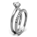 Vintage Engagement Rings TK2115 Stainless Steel Ring with AAA Grade CZ