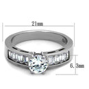 Vintage Engagement Rings TK2117 Stainless Steel Ring with AAA Grade CZ