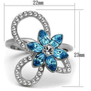 Vintage Engagement Rings TK2123 Stainless Steel Ring with Top Grade Crystal