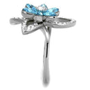 Vintage Engagement Rings TK2123 Stainless Steel Ring with Top Grade Crystal