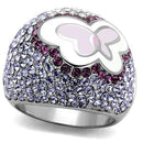 Vintage Engagement Rings TK2125 Stainless Steel Ring with Top Grade Crystal