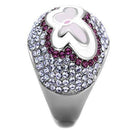 Vintage Engagement Rings TK2125 Stainless Steel Ring with Top Grade Crystal