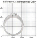 Vintage Engagement Rings TK214 Stainless Steel Ring with AAA Grade CZ