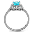 Vintage Engagement Rings TK2161 Stainless Steel Ring with Synthetic