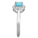 Vintage Engagement Rings TK2161 Stainless Steel Ring with Synthetic