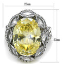 Vintage Engagement Rings TK2162 Stainless Steel Ring & CZ