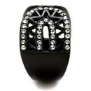 Vintage Engagement Rings TK2166 - Stainless Steel Ring with Crystal