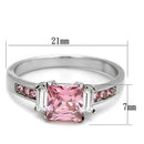 Silver Jewelry Rings Vintage Engagement Rings TK2169 Stainless Steel Ring with AAA Grade CZ Alamode Fashion Jewelry Outlet