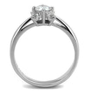 Vintage Engagement Rings TK2172 Stainless Steel Ring with AAA Grade CZ