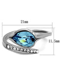 Vintage Engagement Rings TK2174 Stainless Steel Ring with Top Grade Crystal
