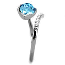 Silver Jewelry Rings Vintage Engagement Rings TK2174 Stainless Steel Ring with Top Grade Crystal Alamode Fashion Jewelry Outlet