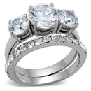 Vintage Engagement Rings TK2177 Stainless Steel Ring with AAA Grade CZ