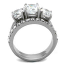 Vintage Engagement Rings TK2177 Stainless Steel Ring with AAA Grade CZ
