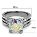 Vintage Engagement Rings TK2179 Stainless Steel Ring with AAA Grade CZ AB