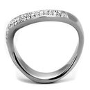 Vintage Engagement Rings TK2181 Stainless Steel Ring with Crystal