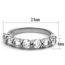 Vintage Engagement Rings TK2182 Stainless Steel Ring with AAA Grade CZ