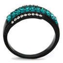 Vintage Engagement Rings TK2190 - Stainless Steel Ring with Crystal