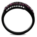 Vintage Engagement Rings TK2191 - Stainless Steel Ring with Crystal
