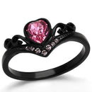 Vintage Engagement Rings TK2192 - Stainless Steel Ring with Crystal